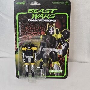 Super7 BEAST WARS TRANSFORMERS SHADOW PANTHER ReAction FIGURE HASBRO New On Card